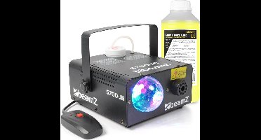 BeamZ S700-JB rookmachine met Jelly Ball lichteffect - inclusief 1 liter rookvloeistof - 700W