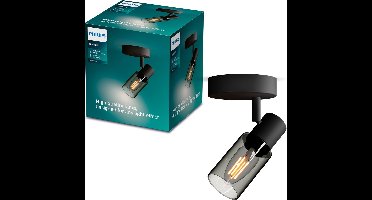 Philips Palms Spot - Wandspot - Met gerookt glas - Kleine fitting E14