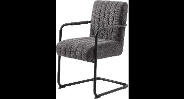 Eetkamerstoel Trout Arm Donkergrijs - Giga Living