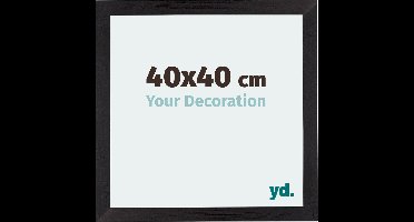 Your Decoration - Fotolijst 40x40 cm - MDF - Zwart Houtnerf - Mura