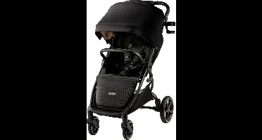 Kinderkraft MITZY Buggy – Tot 27 kg – Lichtgewicht & Compact Vouwbaar – XL Zitplaats – 360° Draaiwielen – UPF50+ Kap – Zwart