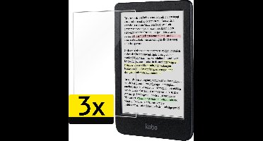Screenprotector - Geschikt voor - Kobo Clara Colour - Screenprotector Bescherm Glas Gehard Screen Protector - 3 Stuks