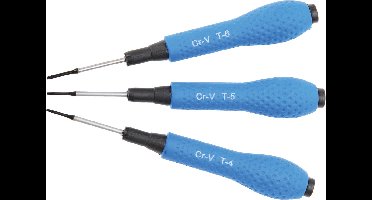 Torx mini schroevendraaierset - Smartphone reparatie - Precisie Pentalobe Torx, T4-T5-T6, BGS 803