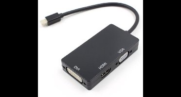 Mini DisplayPort 1.1 naar HDMI, DVI en VGA adapter / zwart - 0,20 meter