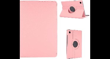 Hoes Geschikt voor Samsung Galaxy Tab A8 hoes – Hoes Geschikt voor Samsung Galaxy Tab A8 (2021 / 2022) hoes – 360° draaibaar tablethoes – Licht Roze