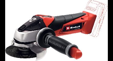 Einhell Accu Haakse Slijper TE-AG 18/115 Li Solo + Accessoires - Power X-Change - 18 V/Li-ion - Ø115 mm - 8.500 t/min - Incl. 1x Ø115 mm slijpschijf, 1x Lamellenschijf en transport-/opbergkoffer - Excl. accu en lader