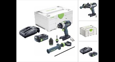 Festool TPC 18/4 I-Basic accu klopboormachine 18 V 75 Nm borstelloos + 1x accu 3.0 Ah + lader + systainer