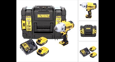 DeWalt DCF 899 P2 accu-slagmoersleutel 18 V 950 Nm 1/2" borstelloos + 2x oplaadbare accu 5.0 Ah + lader + TSTAK