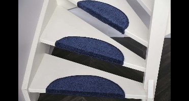 Trapmatten Twist- 15 stuks-56x16x4 cm-Blauw