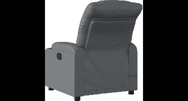 vidaXL - Massagestoel - verstelbaar - kunstleer - grijs