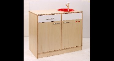 Educo Speelgoed Aanrechtblok - Houten speelgoed - Educatief speelgoed - Kinderspeelgoed - 80x40x62cm