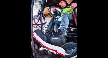 Redbrick Pulse Speed Lace Hoog S3 ESD 32326 - Zwart/Rood - 42