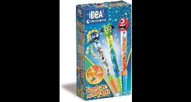 Clementoni iDea - Glitterpennen - Knutselpakket vol Accessoires - Het Creatieve Cadeautje - Glitterpennen maken - Vanaf 6 jaar