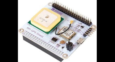 Whadda NEO-6M GPS-shield voor Raspberry Pi, u.fl-aansluiting, keramische antenne, 50-kanaals GPS-ontvanger