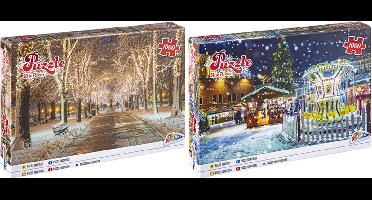 Grafix Puzzel Winter 1000 stukjes (1 stuk) assorti
