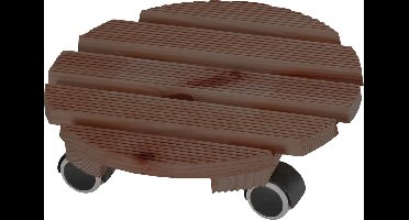 Plantentrolley Lounge ø 30 cm - Donker Gebeitst