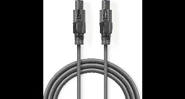 Nedis Speaker-Kabel - 48 x 0.20 mm - Koper - 10.0 m - Rond - PVC - Donkergrijs - Gift Box