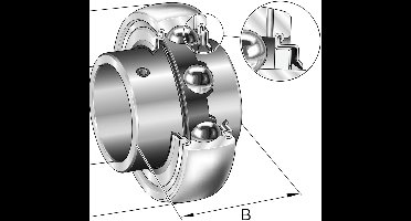 INA Insertlager - GYE20-XL-KRR-B