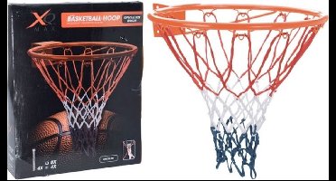 XQ Max Luxe Basketbalring met Net - 3 delig - 46 cm
