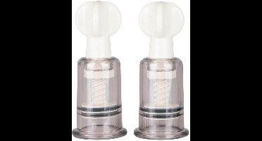 EasyToys - Tepelzuigers Klein - Tepelzuigers Set - Voor Mannen en Vrouwen - BDSM - Sex Toys voor Vrouwen - Seksspeeltjes - Clitoris Stimulator - 2 stuks - Transparant