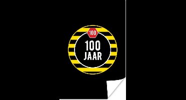 Poster Jubileum - 100 jaar - Verjaardag - 20x30 cm