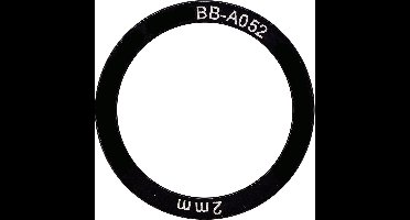 Elvedes trapas afstandsring 38 x 30 x 2,0 mm - aluminium (6 stuks)