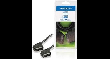 Valueline VLVB31000B10 Scart Kabel Scart Mannelijk - Scart Mannelijk 1,00 M Zwart
