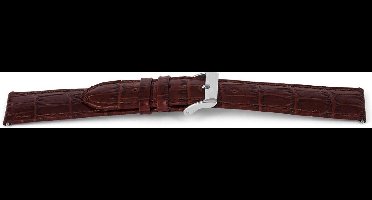 Horlogeband Universeel C340 Leder Bruin 12mm