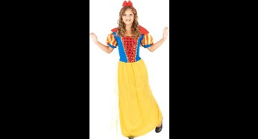 Vegaoo - Sneeuwwitje kostuum met lovertjes voor meiden