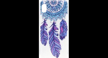 Shop4 - Samsung Galaxy A10 Hoesje - Zachte Back Case Dromenvanger Kleurrijk