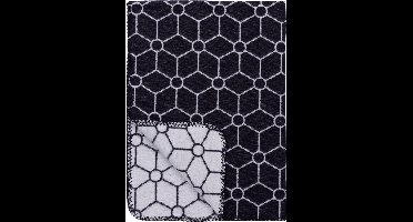 Meyco Biologische Honeycomb wiegdeken - 75x100 cm - Jeans