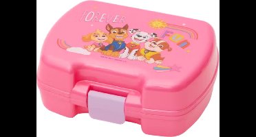 Paw Patrol Broodtrommel - Roze - Kunststof - Lunchbox - 17 x 13.5 x 6.5 cm - Forever Fun