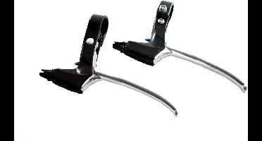 Saccon Remgrepenset Rollerbrake 4-vinger Zwart/zilver 2-delig