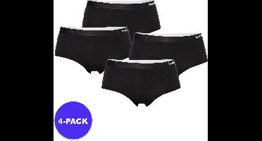Apollo (Sports) - Dames Hipster Bamboe - Zwart- Maat XL - 4-Pack - Voordeelpakket