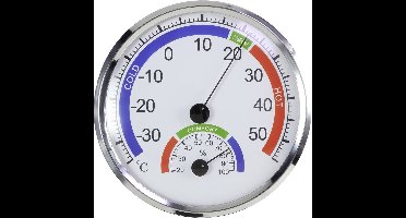 TH101E Thermo- en hygrometer Zilver