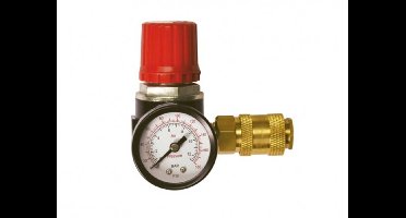 Stanley Drukregelaar ¼ Inch – Gasregelaar Manometer en Luchtklep – 12 Bar