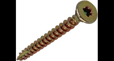 Houtschroef. 4.5 x 40mm. Lang. Verzinkt. Platkop-Torx-T20. 200 stuks spaanplaat schroeven. Sam.