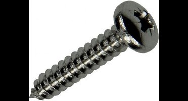 Zelftappende Schroef 8 Stuks 4,8 X 25mm. lang. RVS-A2. Bolkop-kruiskop-pzd-2. Sam.