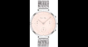 Calvin Klein CK25200286 MINIMALISTIC T-BAR Dames Horloge - Mineraalglas - Staal - Zilverkleurig - 36 mm breed - Quartz - Druksluiting - 3 ATM (spatwater)