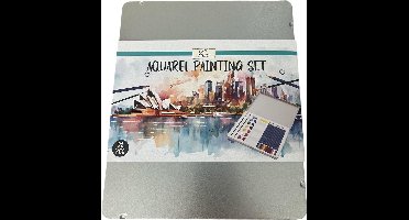 Nassau Fine Art Aquarelverf Startersset - 28 stuks - Schilderen - Waterverf - Kunstset - Creatief Cadeau - Metalen Opbergblik