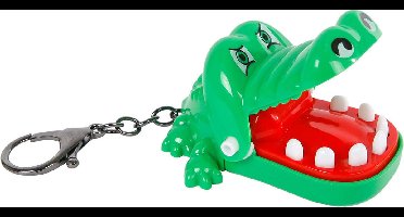 Jungle Expedition bijtende krokodil sleutelhanger 7cm