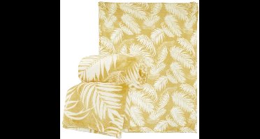 D- Unique Living | Plaid Fien 150x200cm soft yellow