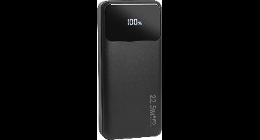 Nuvance Powerbank 20000 mAh - 22.5W Snellaad Functie - Usb, Usb-C & Micro Usb - Universeel voor Smartphones, Tablets & Gadgets - Reis Powerbanks - Zwart