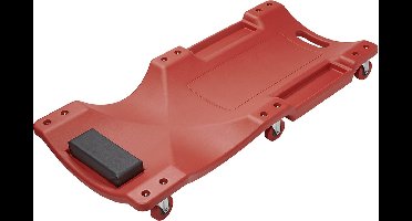ProPlus Garage Rolbed - 92 cm - Montagekar - Werkkruk op Wielen - Ligkar - Rood