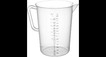 HENDI Maatbeker polypropyleen – 3 liter – met schaalverdeling – vaatwasmachinebestendig