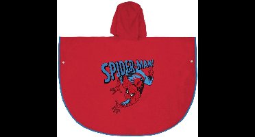Waterponcho met Kap Spider-Man Rood