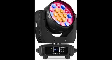 BeamZ moving head DMX - BeamZ Pro MHL1912 - 19x 12W LED's (RGBW) - Gemotoriseerde zoom, etc.