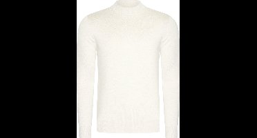 Mario Russo Turtle Neck - Trui Heren - Sweater Heren - Coltrui Heren - XXL - Ecru