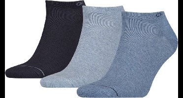 Calvin Klein 3P sneakersokken basic blauw II - 40-46