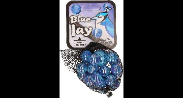 Speelgoed knikkers Blue Jay - 21 stuks - knikkerset voor kinderen - glas - 2 formaten